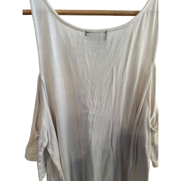Bikero Pride White Cold Shoulder Top Sturgis Bling Design Women's Size L - Picture 5 of 8